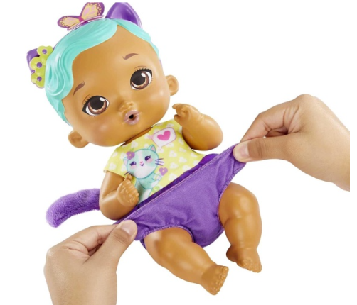 My Garden Baby Feed & Change Kitten Baby Tanned Skin Lelle HHL22