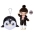 Na! Na! Na! Surprise 2-in-1 Fashion Doll Boy Andre Avalanche & Plush Pom with Confetti Penguin