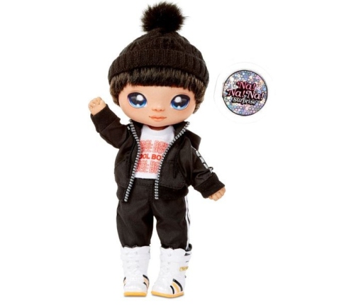 Na! Na! Na! Surprise 2-in-1 Fashion Doll Boy Andre Avalanche & Plush Pom with Confetti Penguin