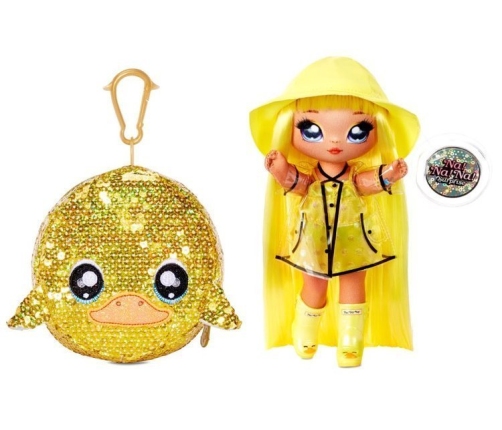 Na! Na! Na! Surprise 2-in-1 Fashion Doll Daria Duckie & Plush Pom with Confetti Duck