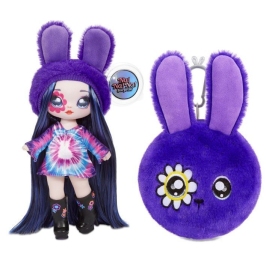 Na! Na! Na! Surprise 2-in-1 Fashion Doll & Plush Pom with Confetti Balloon Melanie Mod