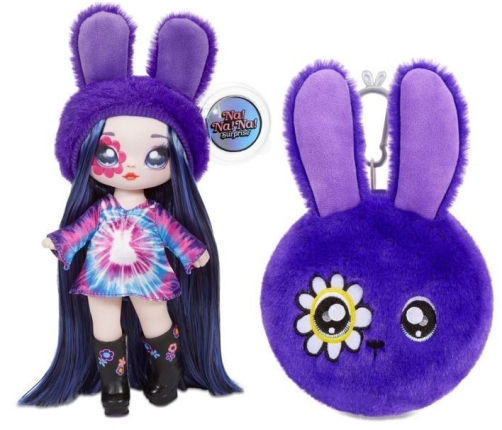 Na! Na! Na! Surprise 2-in-1 Fashion Doll & Plush Pom with Confetti Balloon Melanie Mod