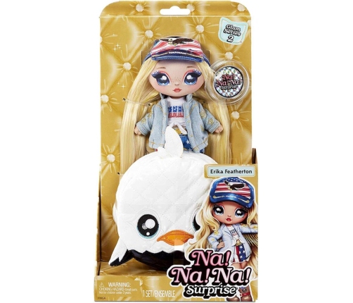 Na! Na! Na! Surprise 2in1 Glam Series 2 Erika Featherton Eagle Fashion Doll & Pom