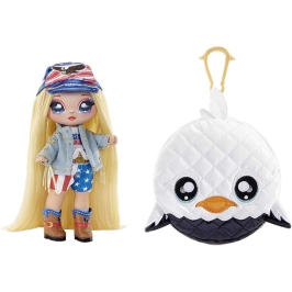 Na! Na! Na! Surprise 2in1 Glam Series 2 Glam Series 2 Erika Featherton Eagle Fashion Doll & Pom Na! Na! Na! Surprise 2in1 Glam Series 2 Glam Series 2 Erika Featherton Eagle Fashion Doll & Pom