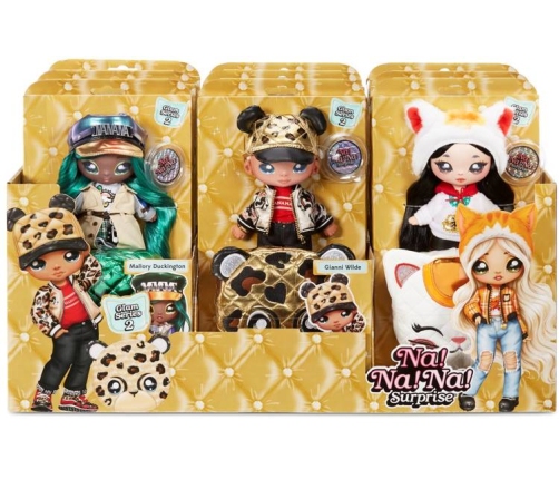 Na! Na! Na! Surprise 2in1 Glam Series 2 Gianni Wilde Cheetah Fashion Doll & Pom