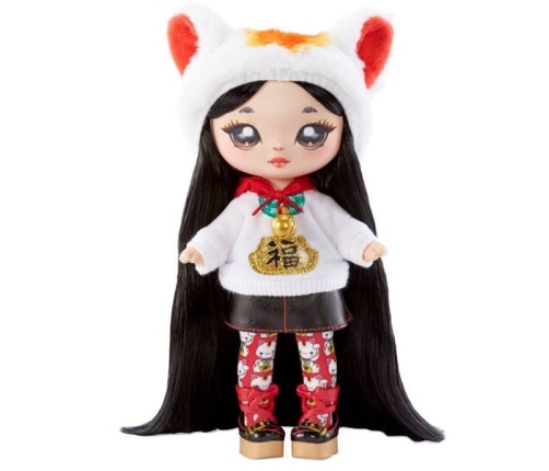 Na! Na! Na! Surprise 2in1 Glam Series 2 Glam Series 2 Liling Luck - Lucky Cat Fashion Doll & Pom