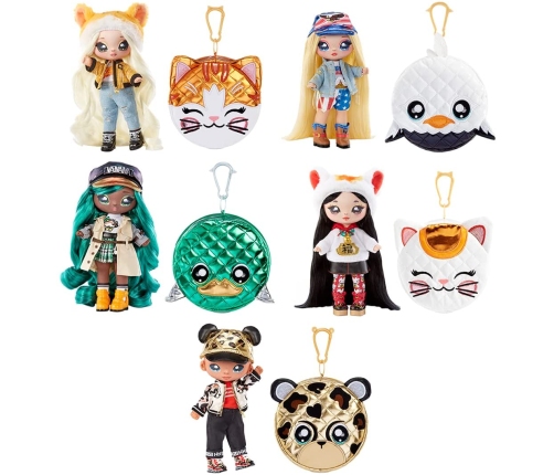 Na! Na! Na! Surprise 2in1 Glam Series 2 Glam Series 2 Liling Luck - Lucky Cat Fashion Doll & Pom