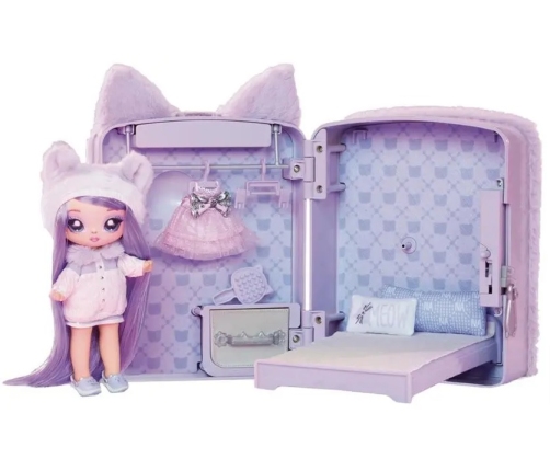 Na! Na! Na! Surprise 3-in-1 Fashion Doll + backpack Lavender Kitty