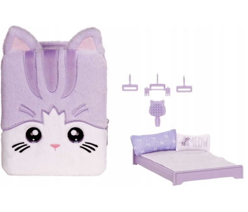 Na! Na! Na! Surprise 3-in-1 Fashion Doll + backpack Lavender Kitty