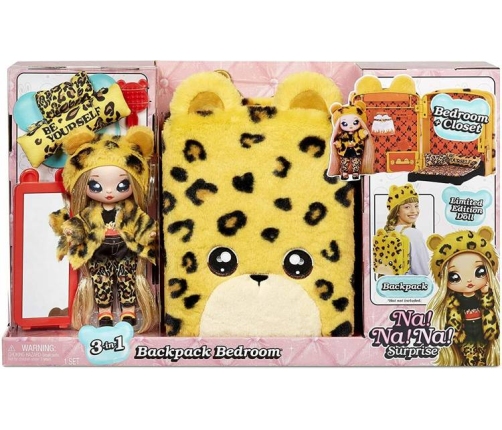 Na! Na! Na! Surprise 3-in-1 Jennel Jaguar lelle + Mugursoma