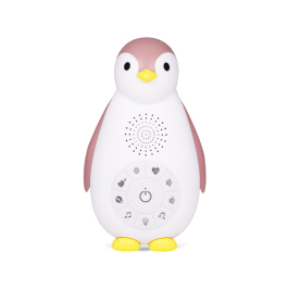 Hочник с белым шумом Беспроводная Bluetooth колонка 3в1 Zazu Penguin Zoe Pink