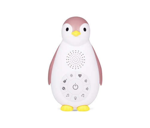 Hочник с белым шумом Беспроводная Bluetooth колонка 3в1 Zazu Penguin Zoe Pink