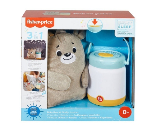 Fisher Price Naktslampiņa Muzikālā Baby Bear&Firefly Soother GRR00