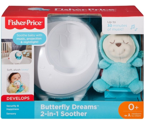 Ночник Успокаивающий со светом и звуками Fisher Price Butterfly Dreams 2-in-1 Soother DYW48