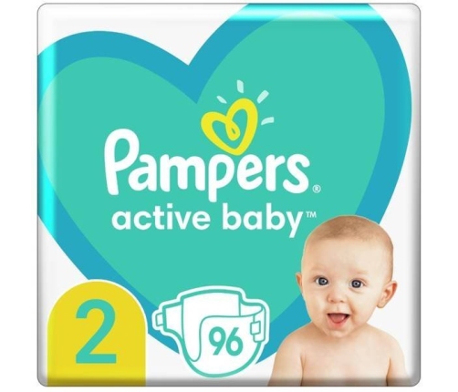 Pampers Active Baby autiņbiksītes 2. izmērs 96 gab.