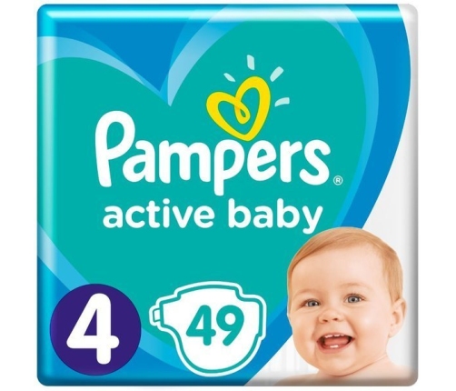 Pampers Active Baby подгузники 4 размер 49 шт.