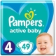 Pampers Active Baby подгузники 4 размер 49 шт.