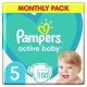 Pampers Active Baby autiņbiksītes 5. izmērs 150 gab.