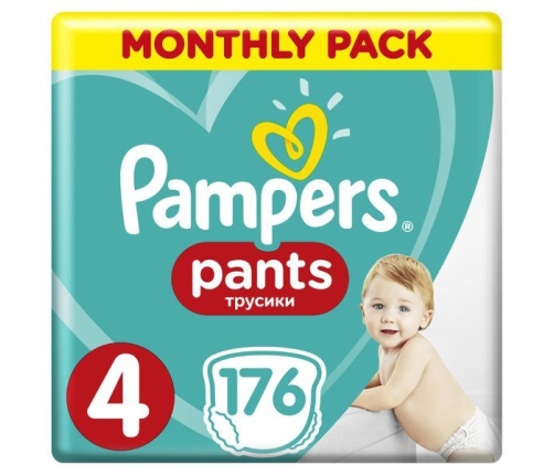 Pampers Pants autiņbiksītes 4. izmērs 176 gab.