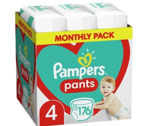 Pampers Pants autiņbiksītes 4. izmērs 176 gab.