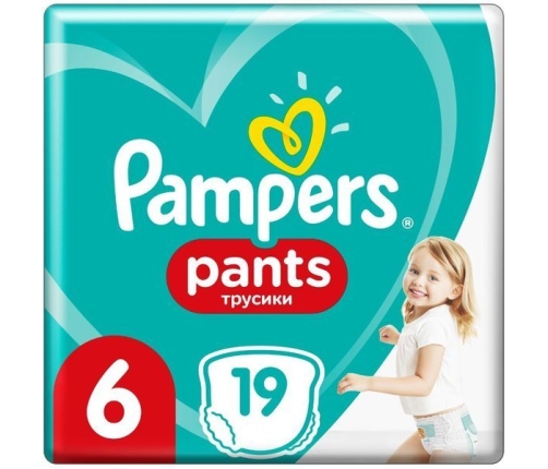 Pampers Pants подгузники 6 размер 19 шт.