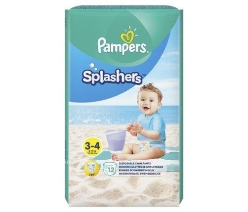 Pampers Pants Splashers autiņbiksītes peldēšanai 3-4. izmērs 12 gab.