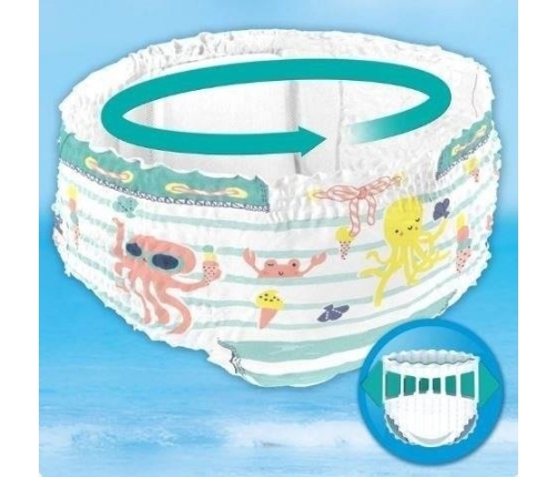 Pampers Pants Splashers autiņbiksītes peldēšanai 3-4. izmērs 12 gab.