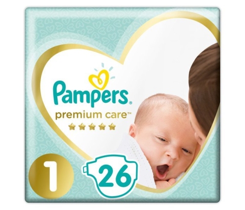 Pampers Premium Care  подгузники 1 размер 26 шт.