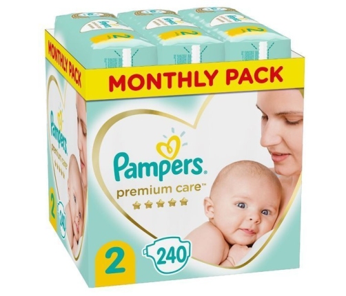 Pampers Premium Care autiņbiksītes 2. izmērs 240 gab.