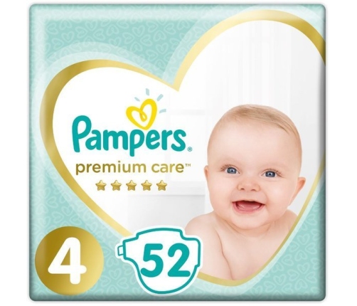 Pampers Premium Care autiņbiksītes 4. izmērs 52 gab.