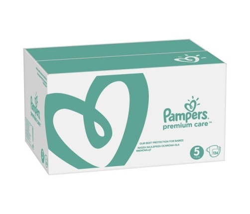 Pampers Premium Care подгузники 5 размер 136 шт.