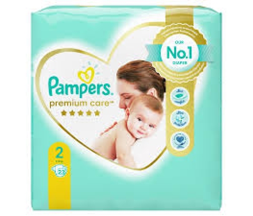 Pampers Premium Care Bērnu autiņbiksītes S2 izmērs no 4-8 kg 23 gab.