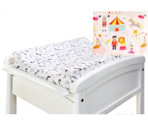 Pārtinamā virsma ar cieto pamatni TROLL Circus Changing pad with wooden base