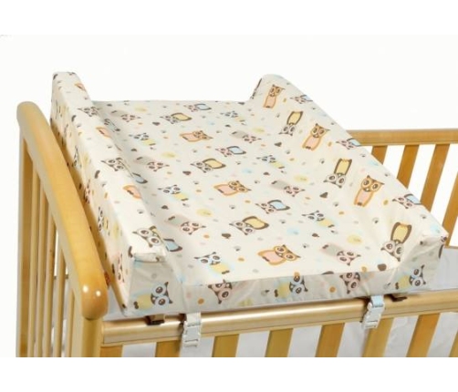 Pārtinamā virsma ar cieto pamatni TROLL Owls Changing pad with wooden base