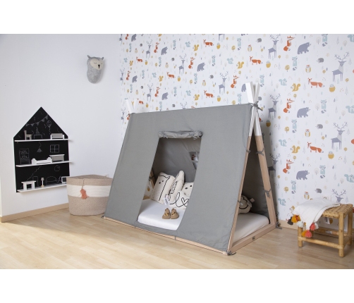 Накидка на кроватку 70x140 Childhome TIPI COT Grey