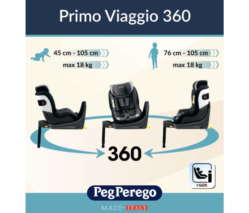 Peg Perego Primo Viaggio 360 i-Size Forest IMVT000000UR64DX13 Bērnu Autokrēsls 0-18 kg