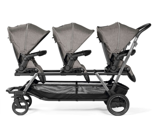 Peg Perego Triplette Piroet Seggliolino Pop up City Grey PACK-000005-000000 Прогулочная Коляска для тройняшек