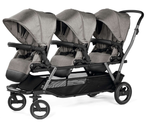 Peg Perego Triplette Piroet Seggliolino Pop up City Grey PACK-000005-000000 Прогулочная Коляска для тройняшек