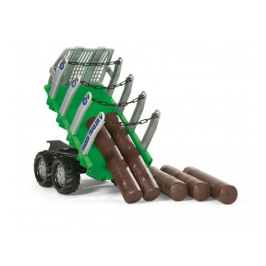 Piekabe traktoriem ar balķiem Rolly Toys rollyTimber Trailer 122158