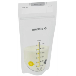 Piena uzglabāšanas maisiņi Medela Food Bags Pump & Save 180 ml 50 gab.