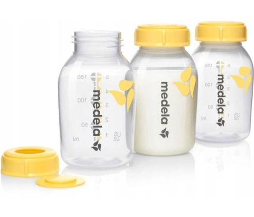 Piena uzglabāšanas pudele Medela Food Bottle Set 3x150ml