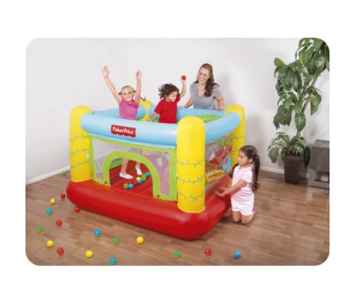 Piepūšamais batuts Spēļu centrs + bumbiņas Fisher-Price Bestway Jumptacular 93542