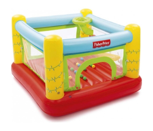 Piepūšamais batuts Spēļu centrs + bumbiņas Fisher-Price Bestway Jumptacular 93542