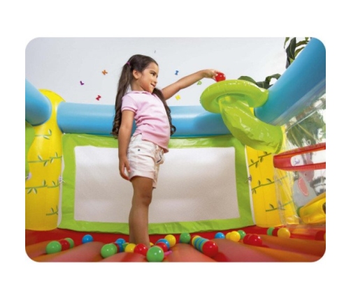 Piepūšamais batuts Spēļu centrs + bumbiņas Fisher-Price Bestway Jumptacular 93542