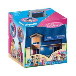 Playmobil 70014 Dollhouse Pārnēsājama rotaļlietu māja ar mēbelēm