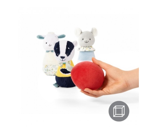 Plīša boulings BADGER EDMUND FRIENDS BabyOno 1437