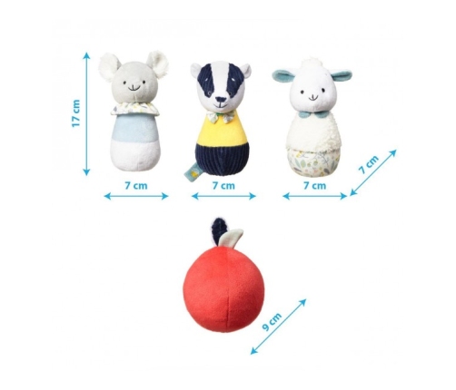 Plīša boulings BADGER EDMUND FRIENDS BabyOno 1437