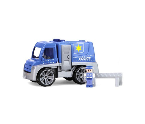 Policijas mašīna ar cilvēciņu un barjeru Truxx 29 cm Čehija L04455 kastē