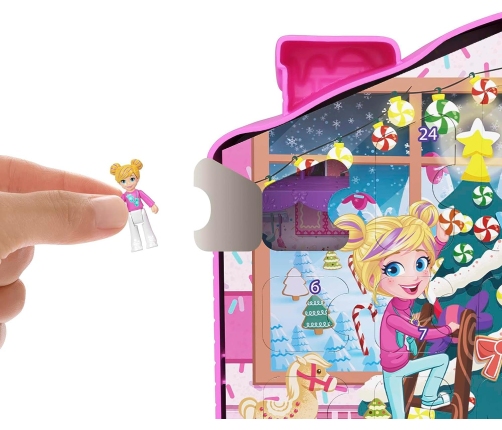 Polly Pocket Advent Calendar Gingerbread House + 25 surprises HKW16 Adventes Kalendārs + Lelle