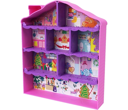 Polly Pocket Advent Calendar Gingerbread House + 25 surprises HKW16 Adventes Kalendārs + Lelle